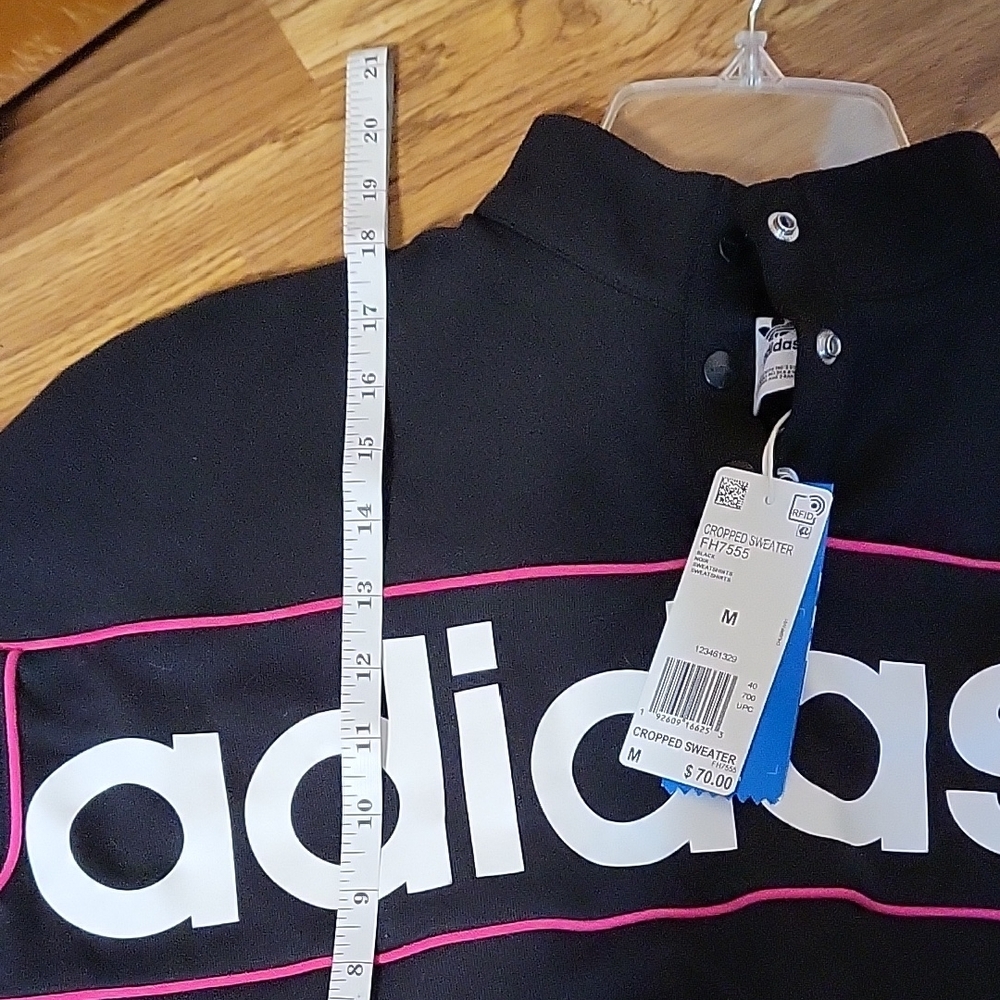 Adidas Black and Pink Sweatshirt - Picture 5 of 6